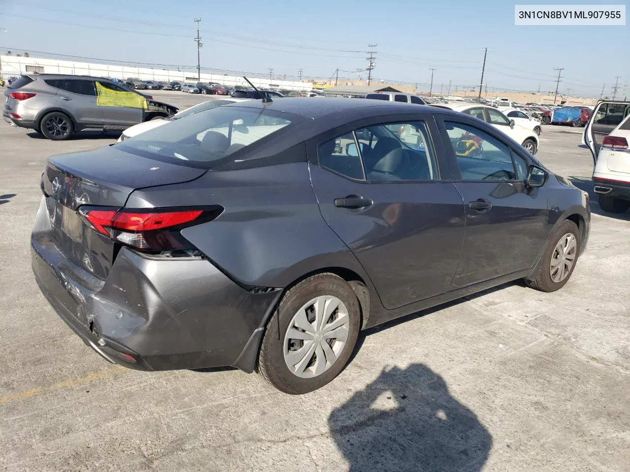 2021 Nissan Versa S VIN: 3N1CN8BV1ML907955 Lot: 69053434