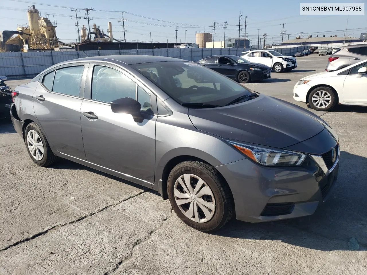 2021 Nissan Versa S VIN: 3N1CN8BV1ML907955 Lot: 69053434