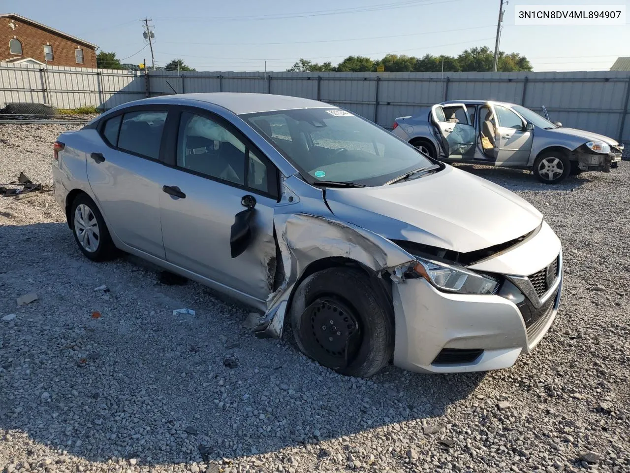 2021 Nissan Versa S VIN: 3N1CN8DV4ML894907 Lot: 69112444