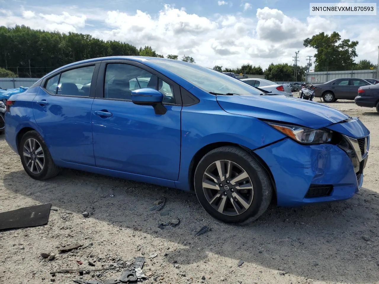 2021 Nissan Versa Sv VIN: 3N1CN8EVXML870593 Lot: 69380664