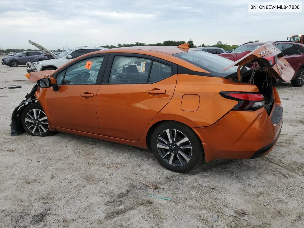 2021 Nissan Versa Sv VIN: 3N1CN8EV4ML847830 Lot: 69883594