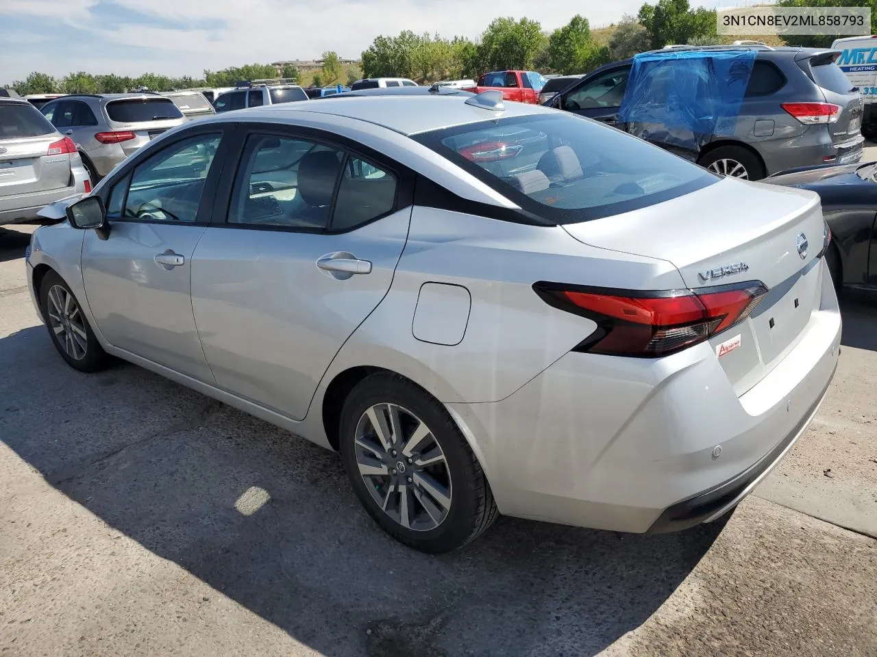 2021 Nissan Versa Sv VIN: 3N1CN8EV2ML858793 Lot: 69998854