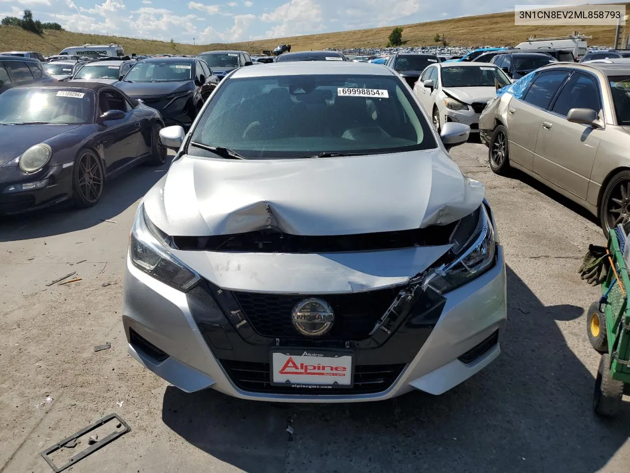 3N1CN8EV2ML858793 2021 Nissan Versa Sv