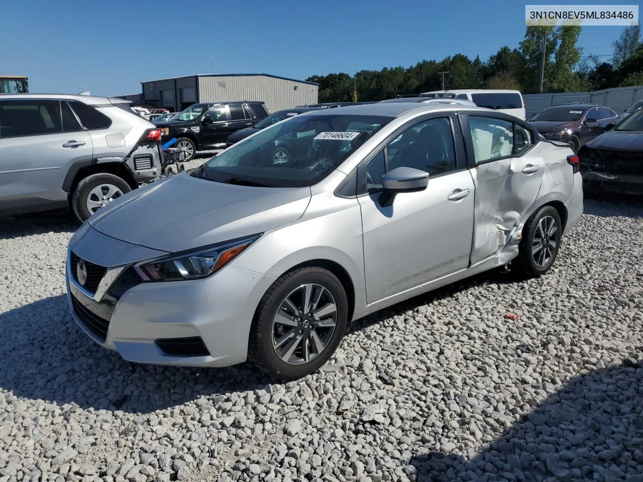 3N1CN8EV5ML834486 2021 Nissan Versa Sv