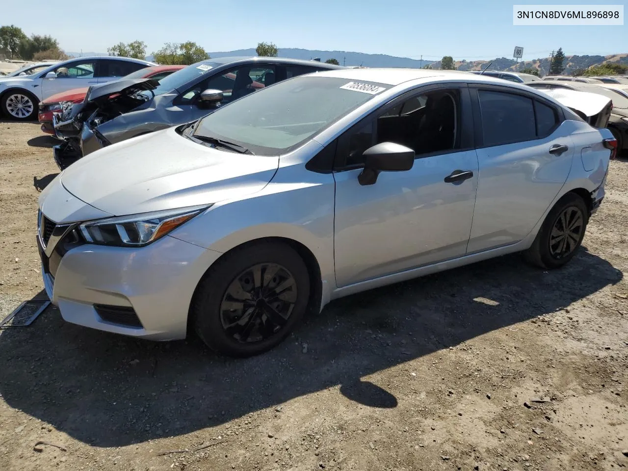 2021 Nissan Versa S VIN: 3N1CN8DV6ML896898 Lot: 70536084