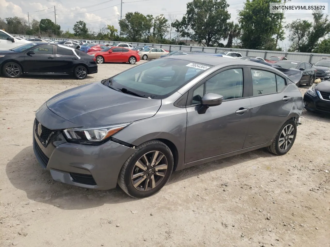 2021 Nissan Versa Sv VIN: 3N1CN8EV9ML853672 Lot: 70654364