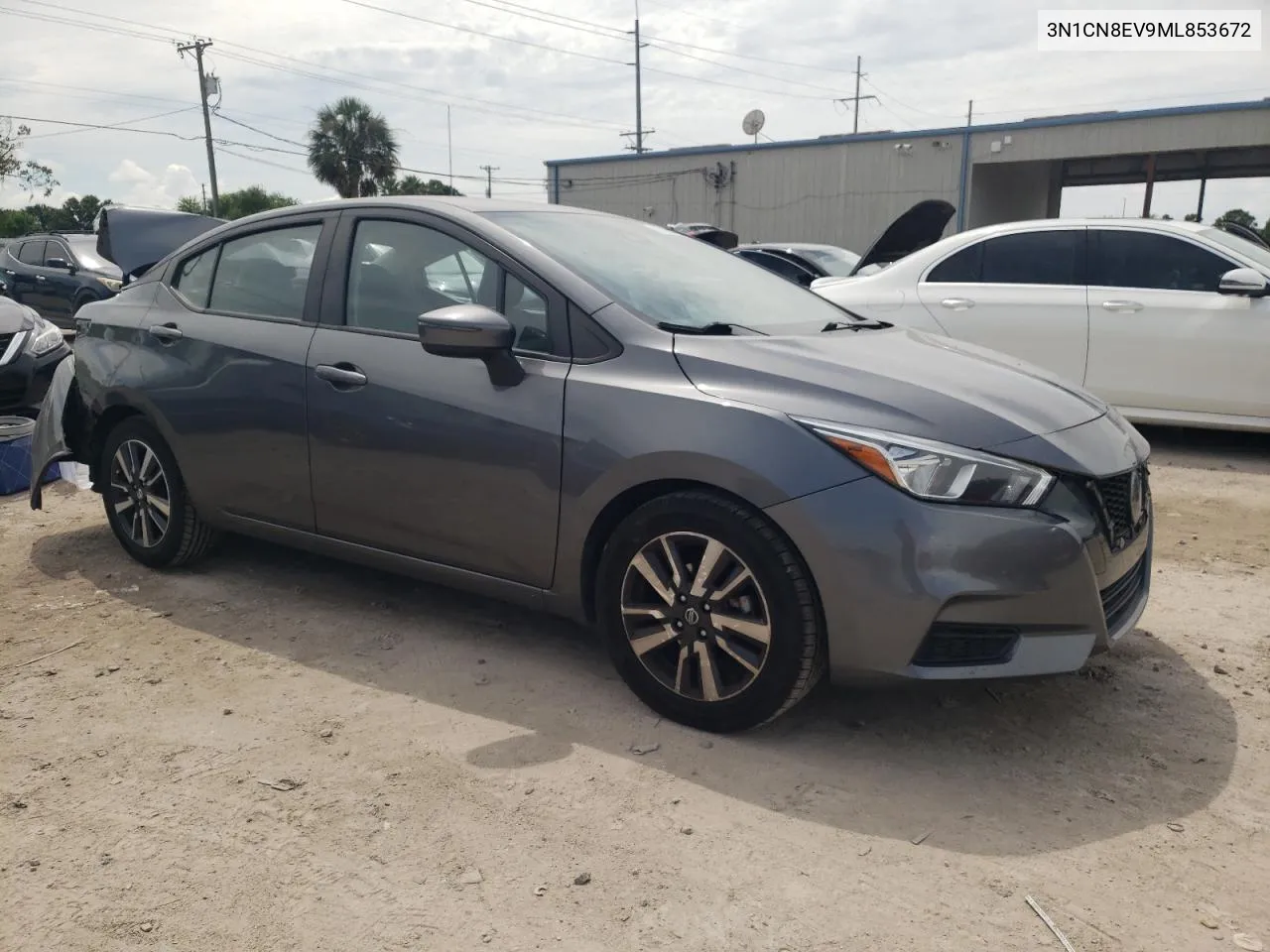 2021 Nissan Versa Sv VIN: 3N1CN8EV9ML853672 Lot: 70654364