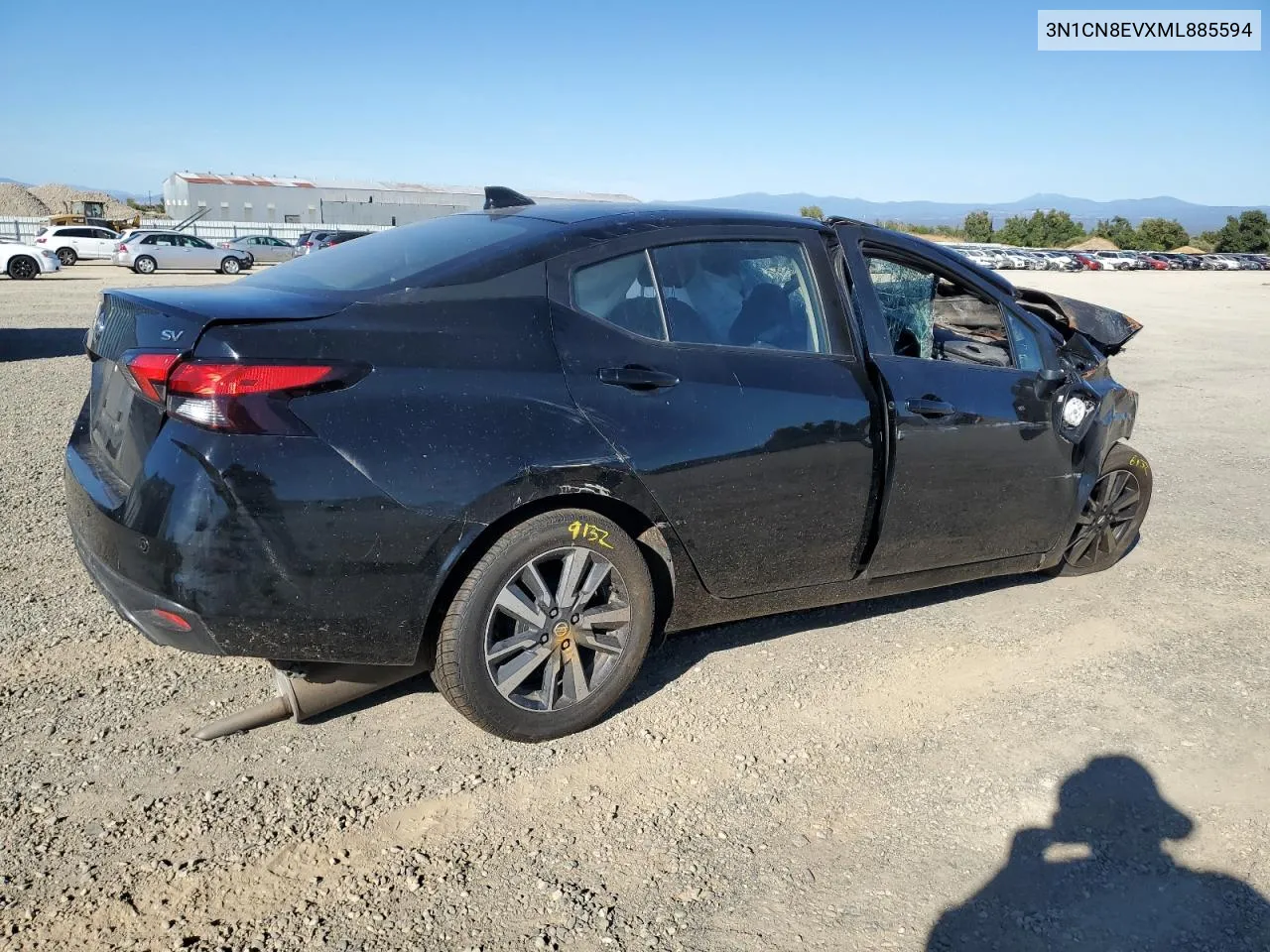 2021 Nissan Versa Sv VIN: 3N1CN8EVXML885594 Lot: 70960804