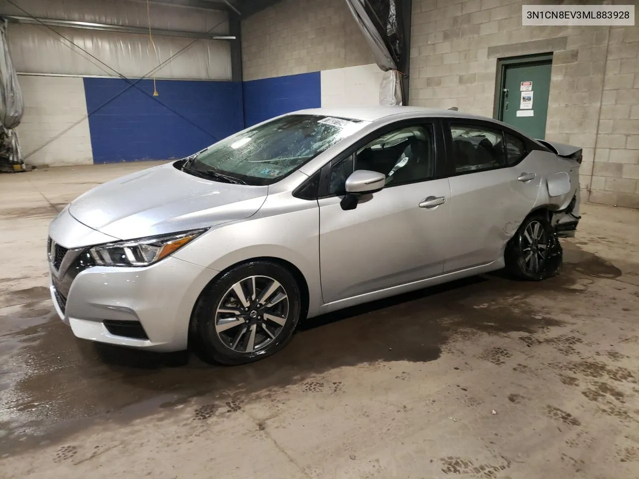 2021 Nissan Versa Sv VIN: 3N1CN8EV3ML883928 Lot: 71037194