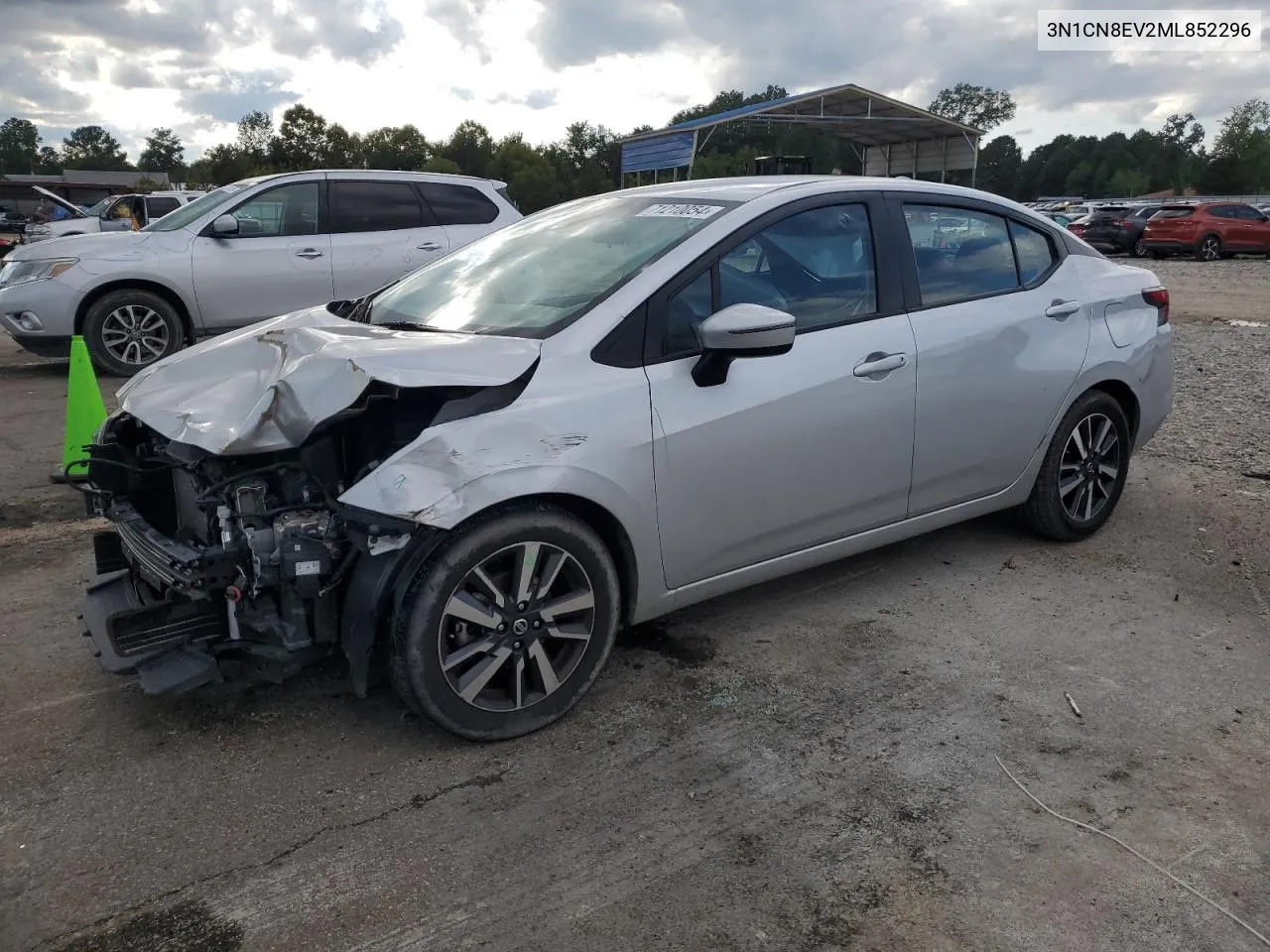 2021 Nissan Versa Sv VIN: 3N1CN8EV2ML852296 Lot: 71210054