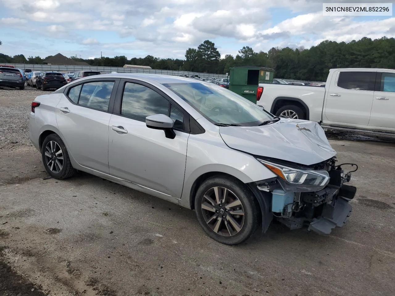 2021 Nissan Versa Sv VIN: 3N1CN8EV2ML852296 Lot: 71210054