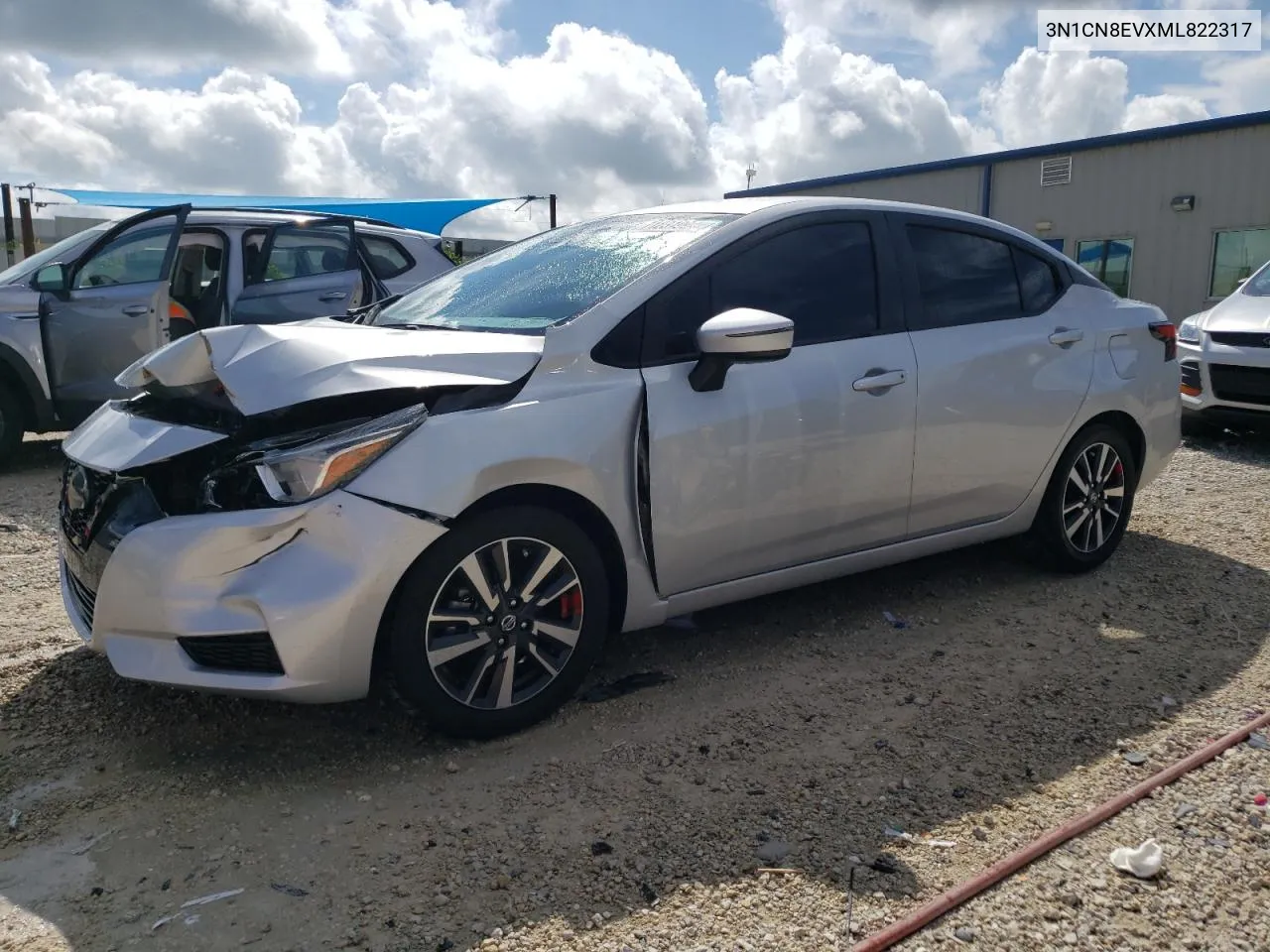 2021 Nissan Versa Sv VIN: 3N1CN8EVXML822317 Lot: 71231994