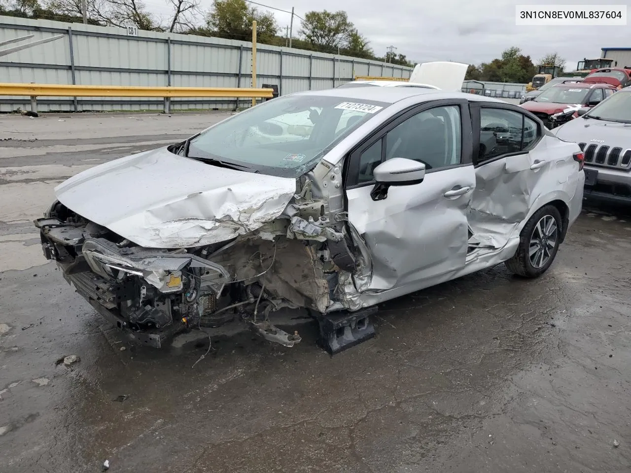 2021 Nissan Versa Sv VIN: 3N1CN8EV0ML837604 Lot: 71273724