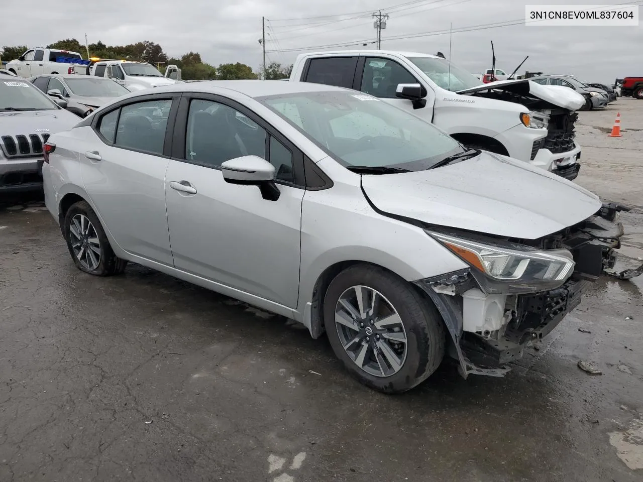 2021 Nissan Versa Sv VIN: 3N1CN8EV0ML837604 Lot: 71273724