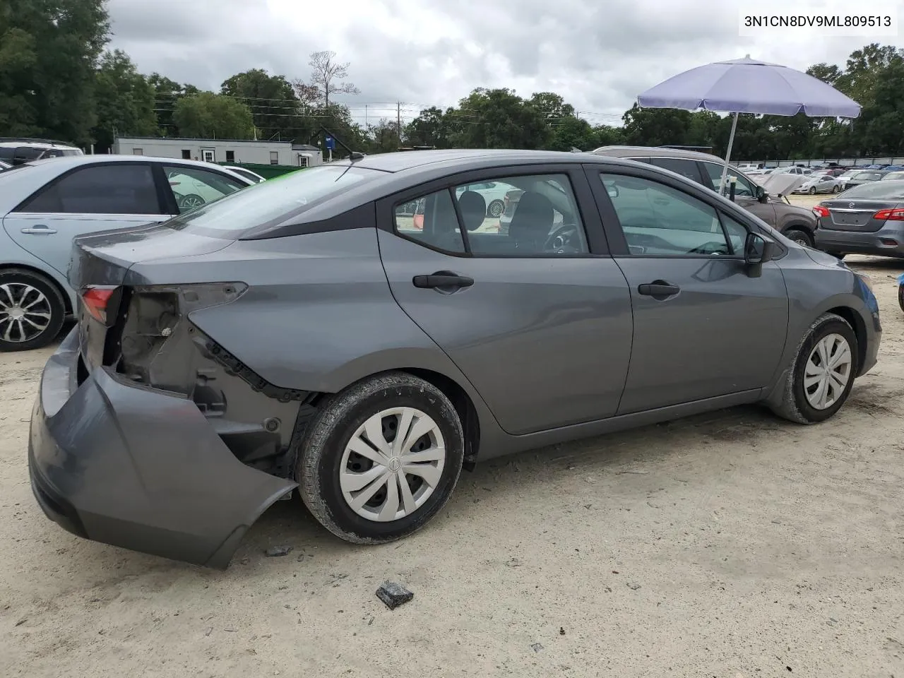 2021 Nissan Versa S VIN: 3N1CN8DV9ML809513 Lot: 71348404