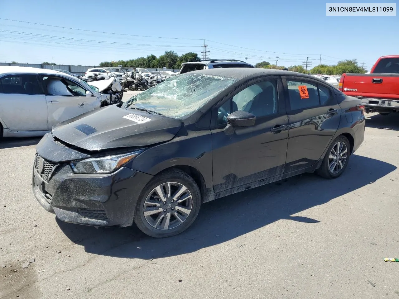 2021 Nissan Versa Sv VIN: 3N1CN8EV4ML811099 Lot: 71453954