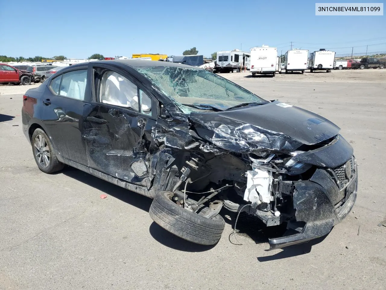 2021 Nissan Versa Sv VIN: 3N1CN8EV4ML811099 Lot: 71453954