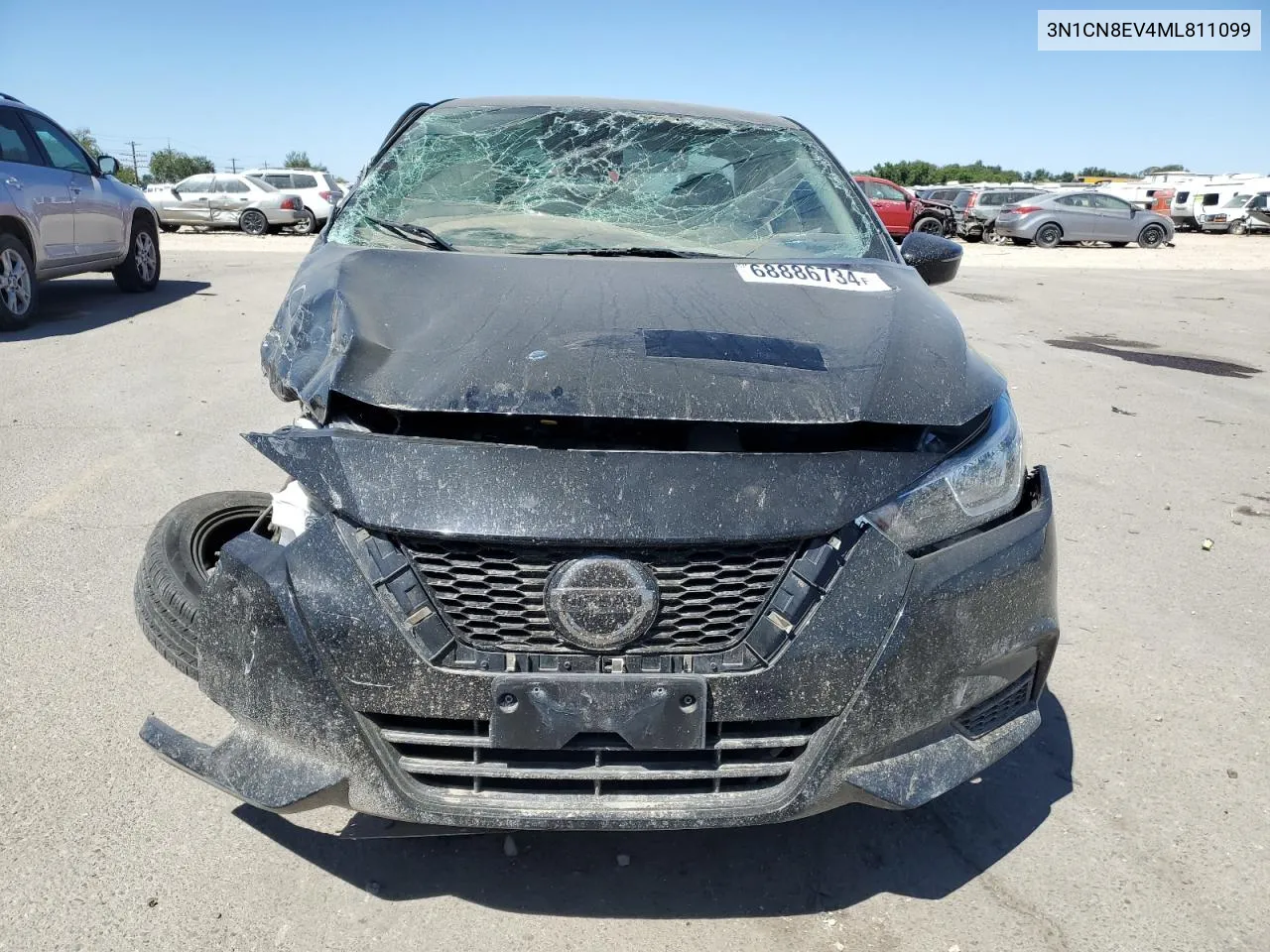 2021 Nissan Versa Sv VIN: 3N1CN8EV4ML811099 Lot: 71453954