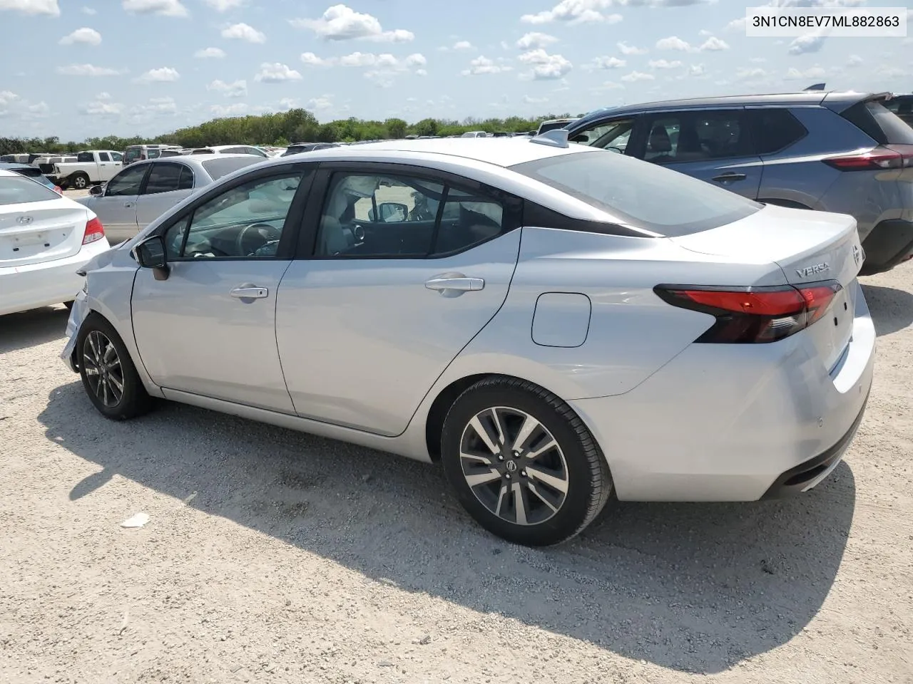 2021 Nissan Versa Sv VIN: 3N1CN8EV7ML882863 Lot: 71477404