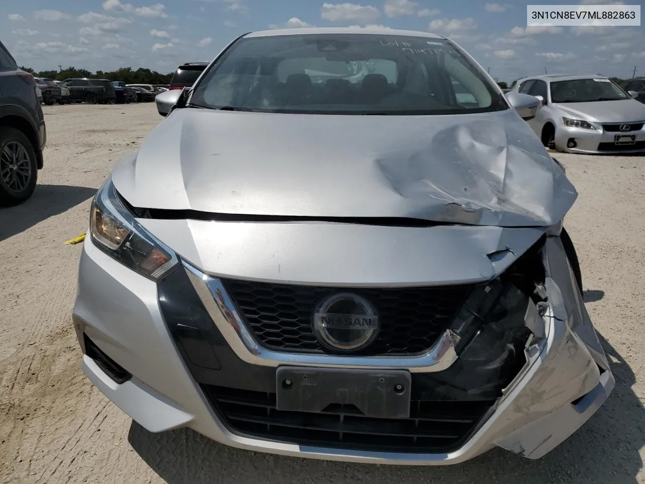 2021 Nissan Versa Sv VIN: 3N1CN8EV7ML882863 Lot: 71477404