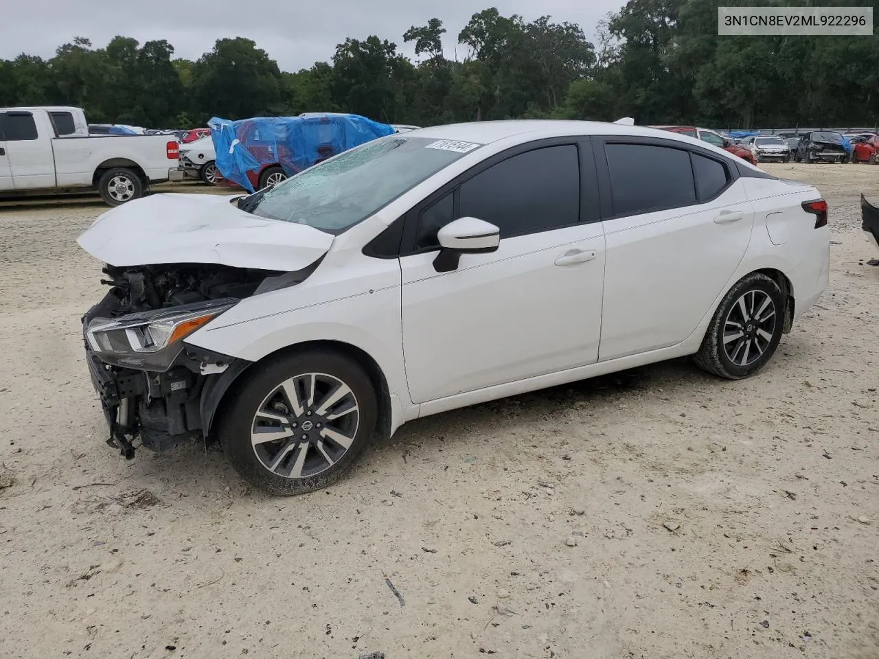 2021 Nissan Versa Sv VIN: 3N1CN8EV2ML922296 Lot: 71615144