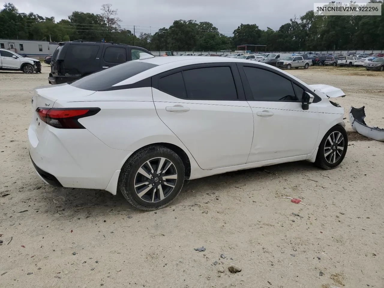 2021 Nissan Versa Sv VIN: 3N1CN8EV2ML922296 Lot: 71615144