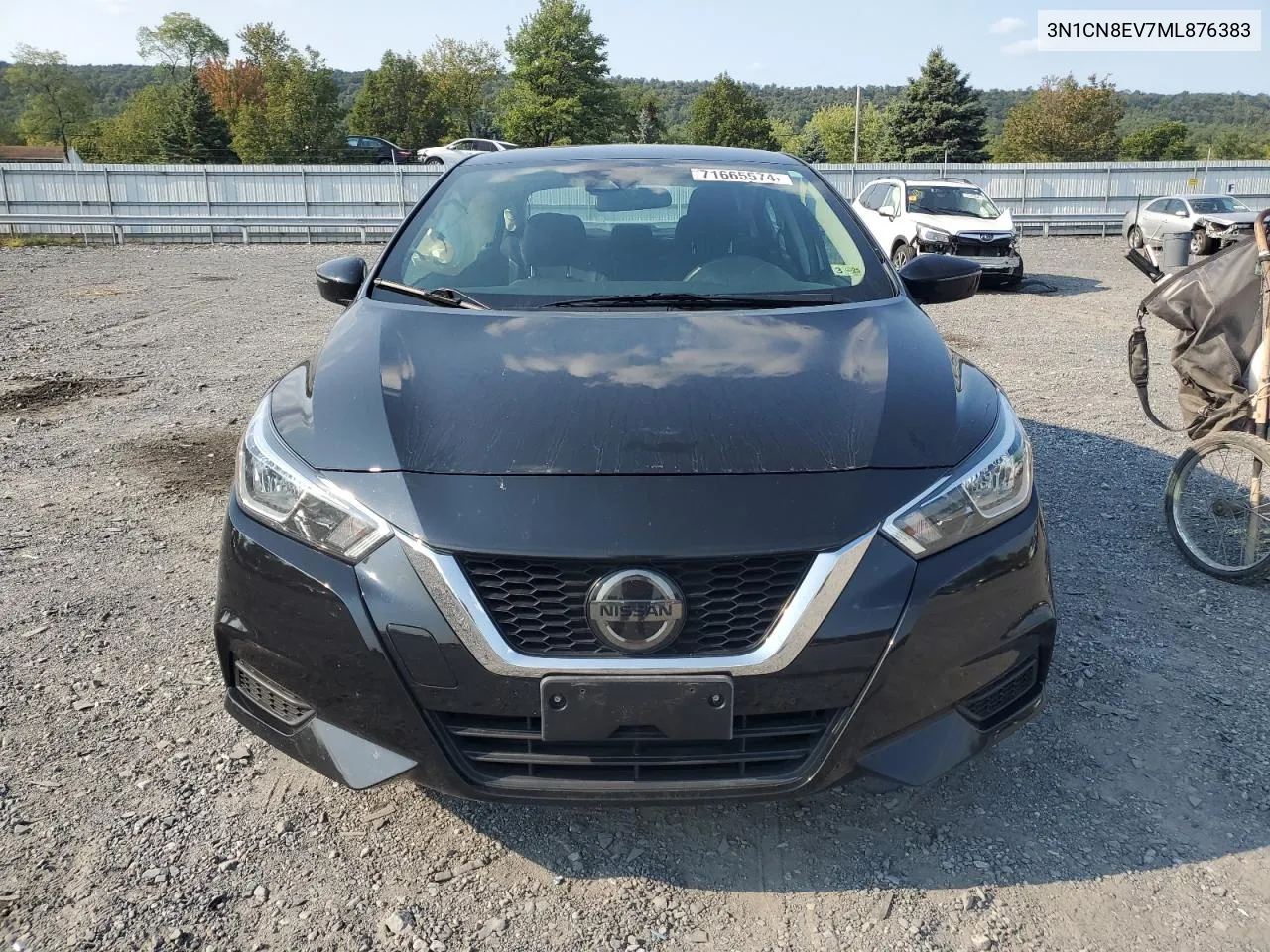 2021 Nissan Versa Sv VIN: 3N1CN8EV7ML876383 Lot: 71665574