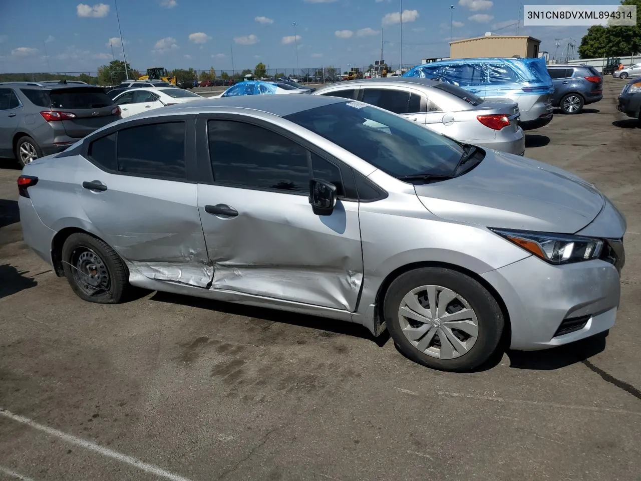 2021 Nissan Versa S VIN: 3N1CN8DVXML894314 Lot: 71744714