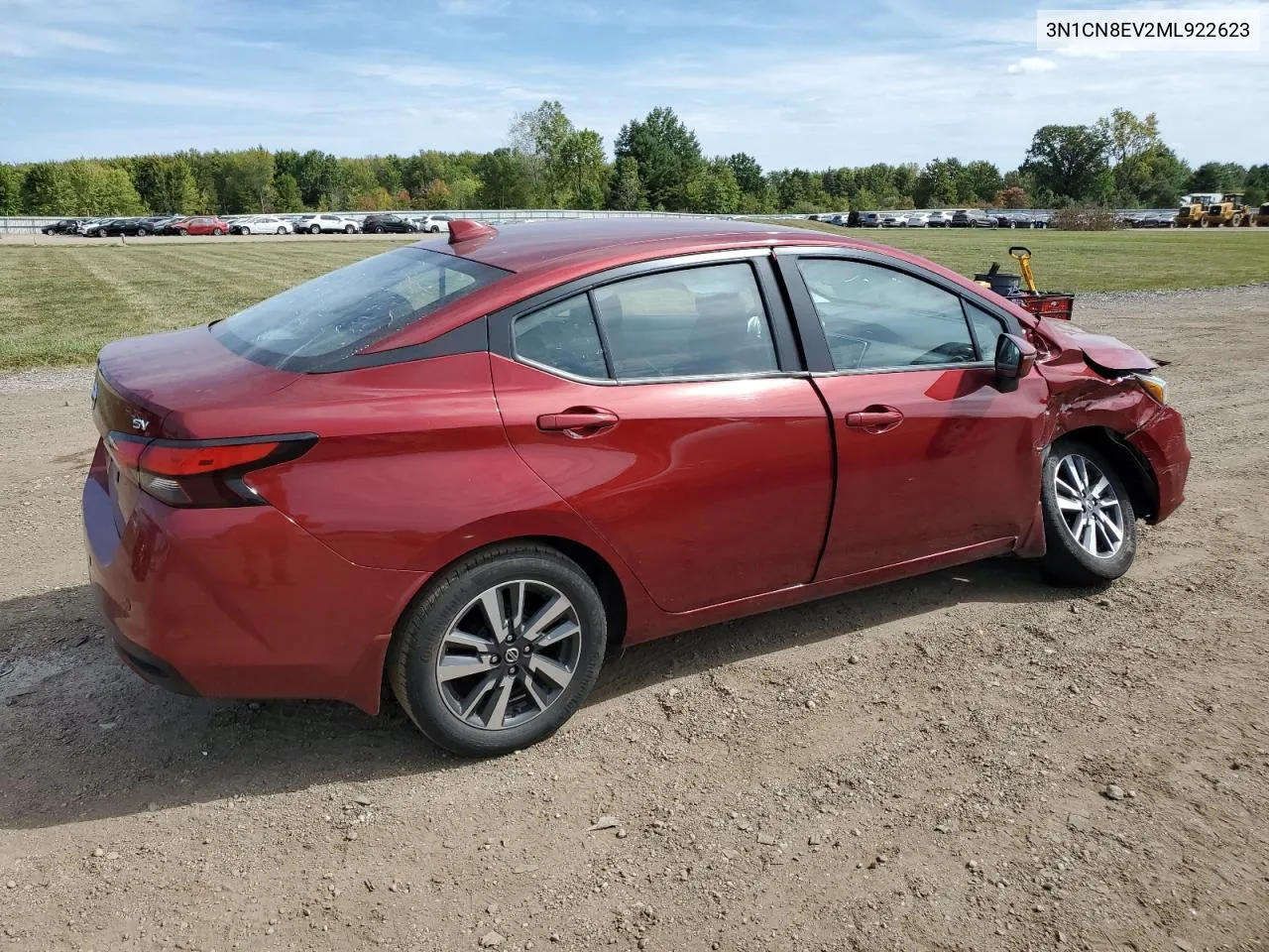 2021 Nissan Versa Sv VIN: 3N1CN8EV2ML922623 Lot: 71850804