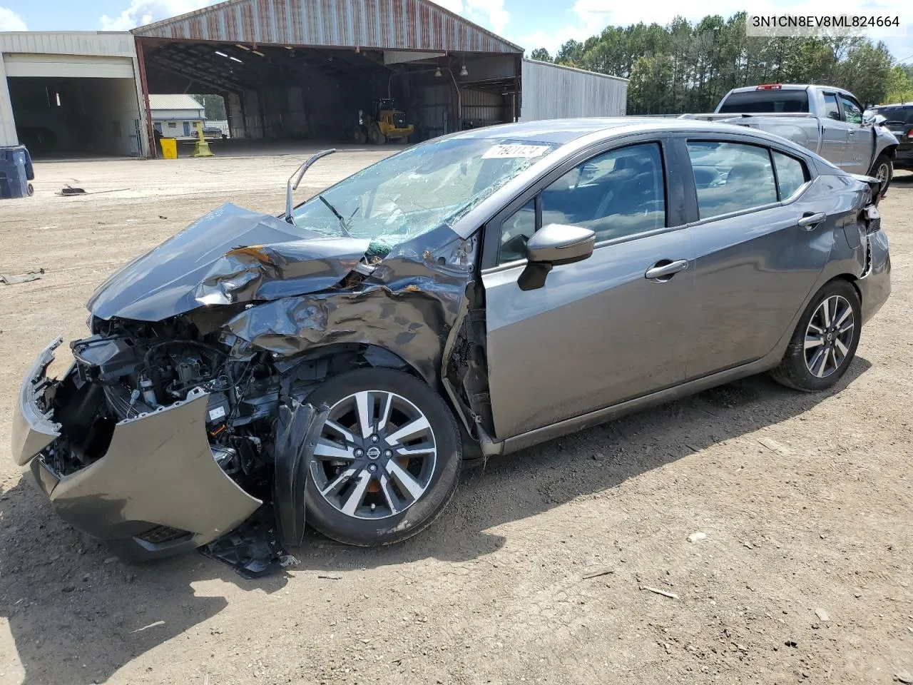 2021 Nissan Versa Sv VIN: 3N1CN8EV8ML824664 Lot: 71921124