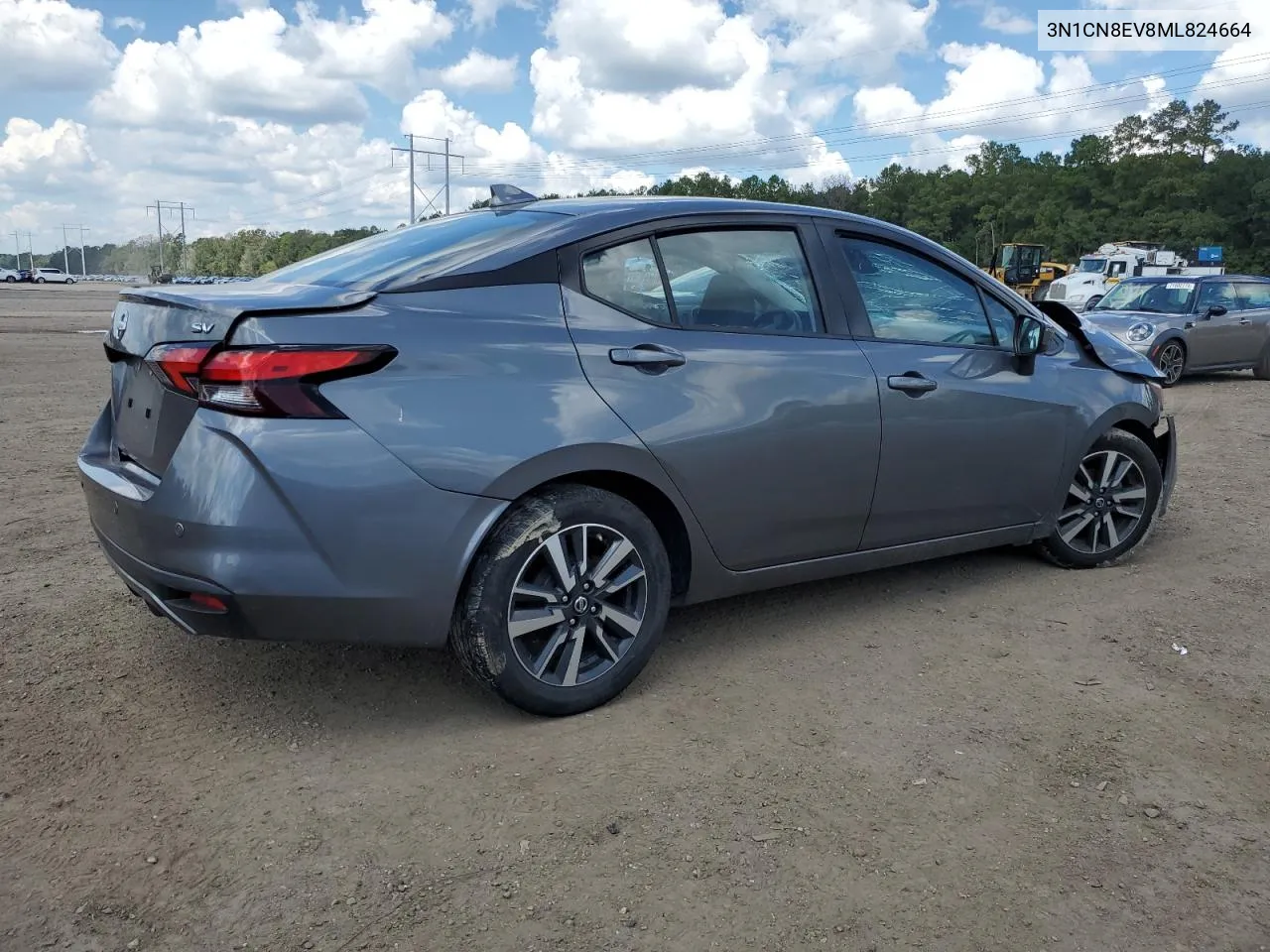 2021 Nissan Versa Sv VIN: 3N1CN8EV8ML824664 Lot: 71921124