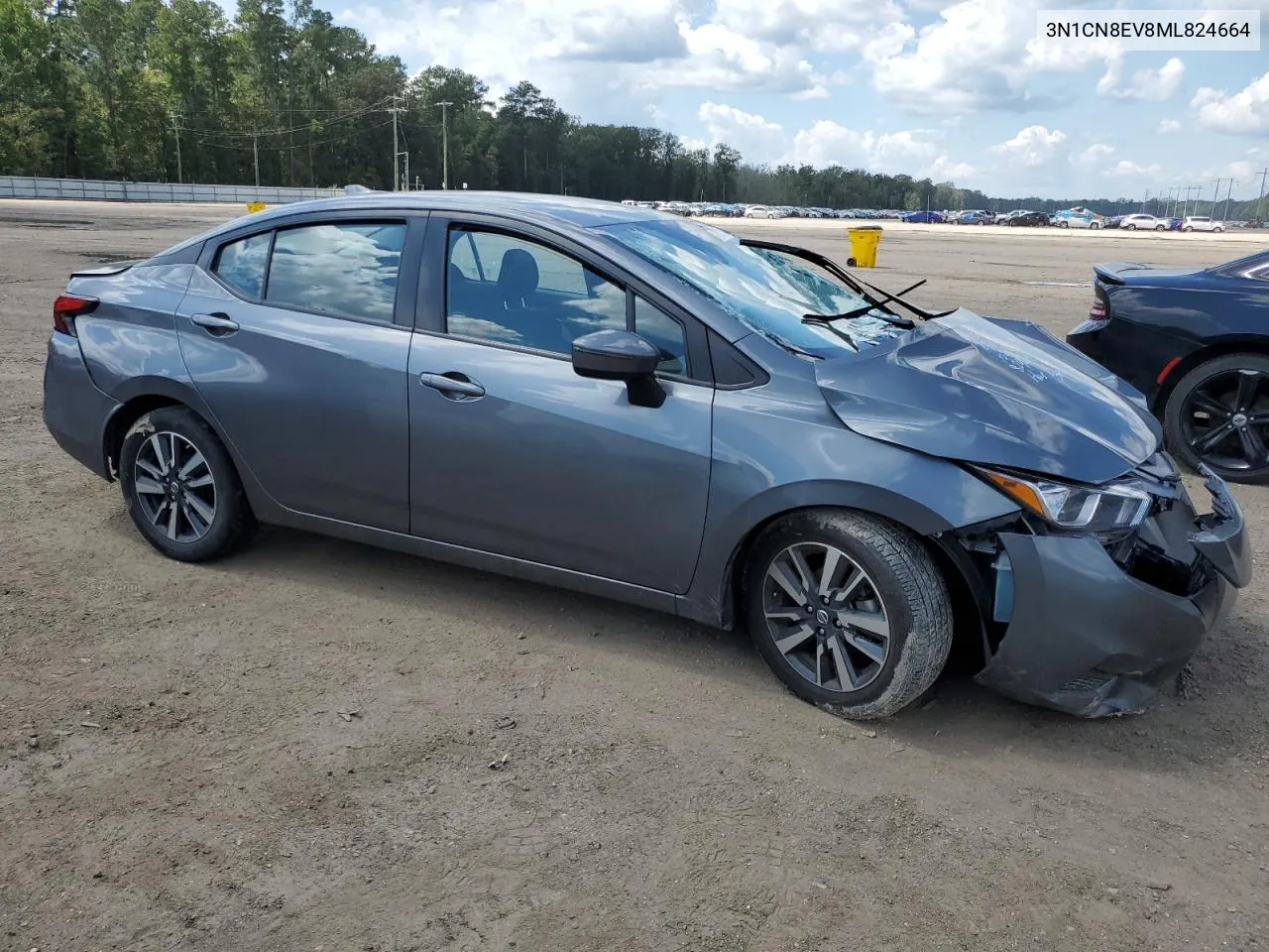 2021 Nissan Versa Sv VIN: 3N1CN8EV8ML824664 Lot: 71921124