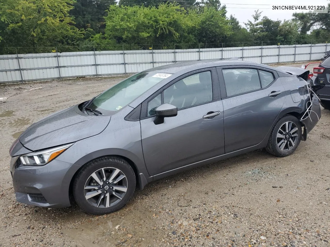 3N1CN8EV4ML921229 2021 Nissan Versa Sv