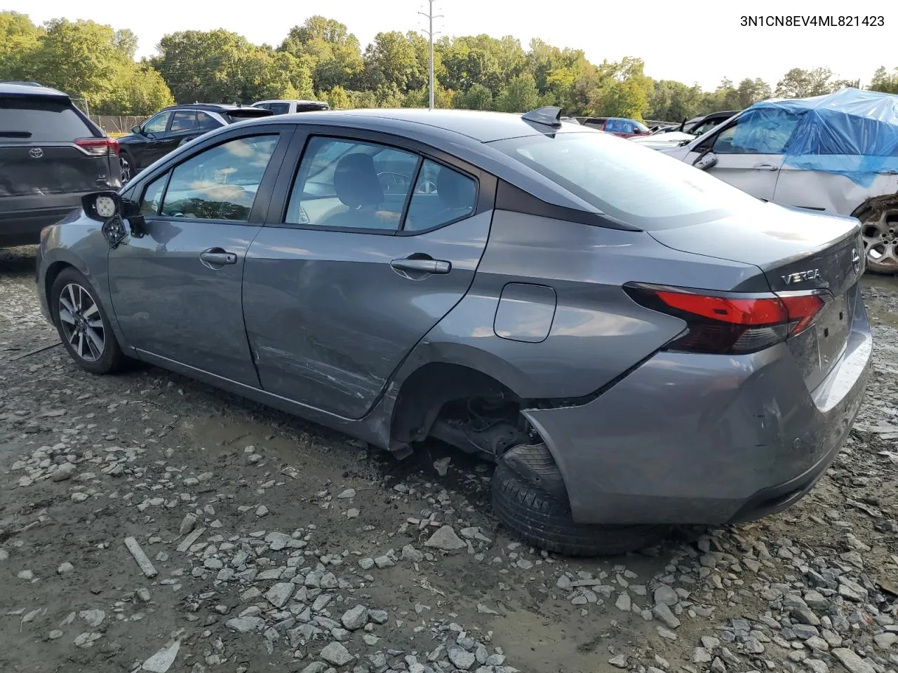 2021 Nissan Versa Sv VIN: 3N1CN8EV4ML821423 Lot: 72370854