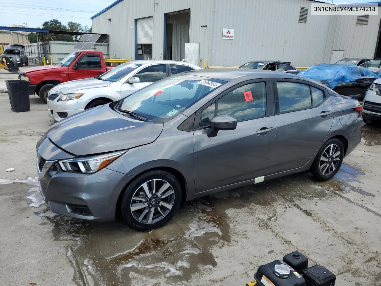 2021 Nissan Versa Sv VIN: 3N1CN8EV4ML874218 Lot: 72464954