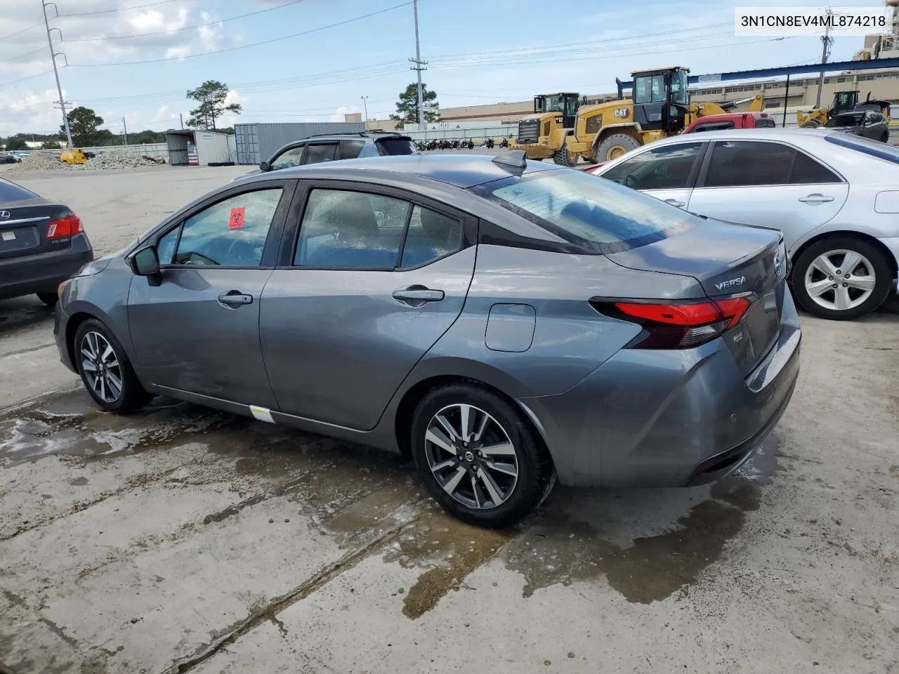 2021 Nissan Versa Sv VIN: 3N1CN8EV4ML874218 Lot: 72464954