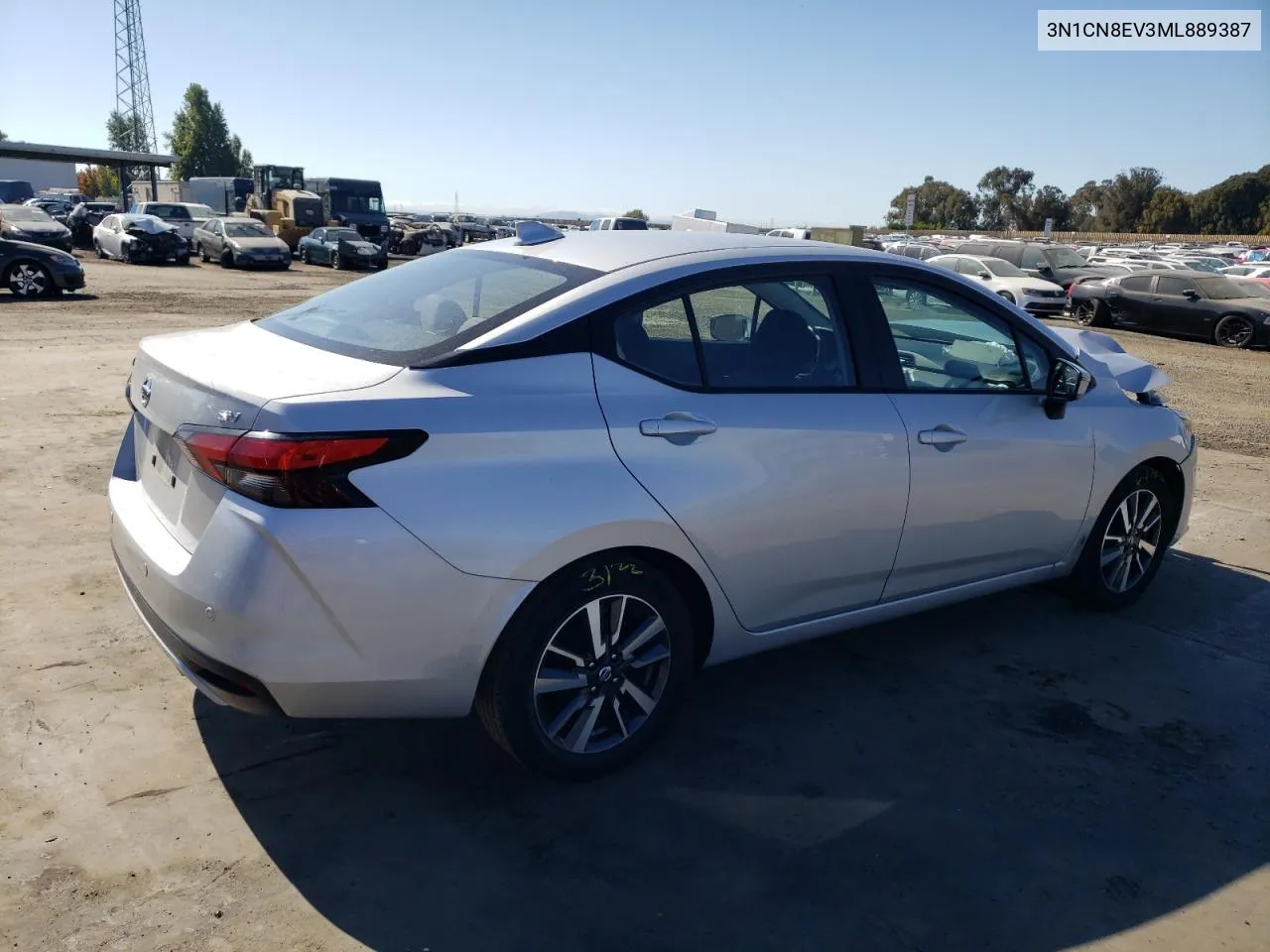 2021 Nissan Versa Sv VIN: 3N1CN8EV3ML889387 Lot: 72763164