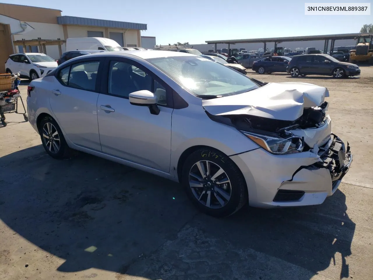 2021 Nissan Versa Sv VIN: 3N1CN8EV3ML889387 Lot: 72763164