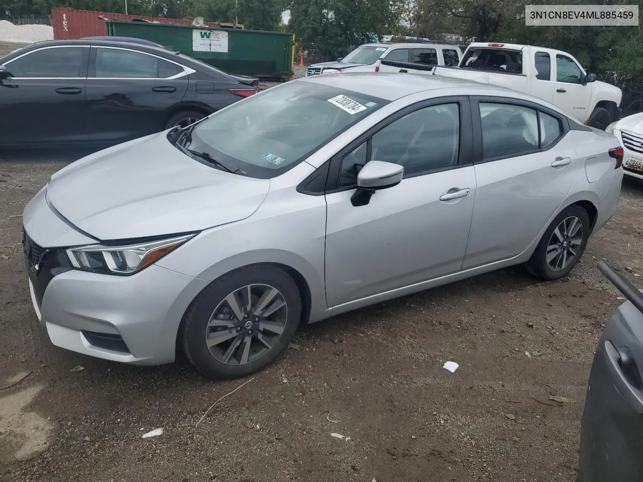 2021 Nissan Versa Sv VIN: 3N1CN8EV4ML885459 Lot: 72838784