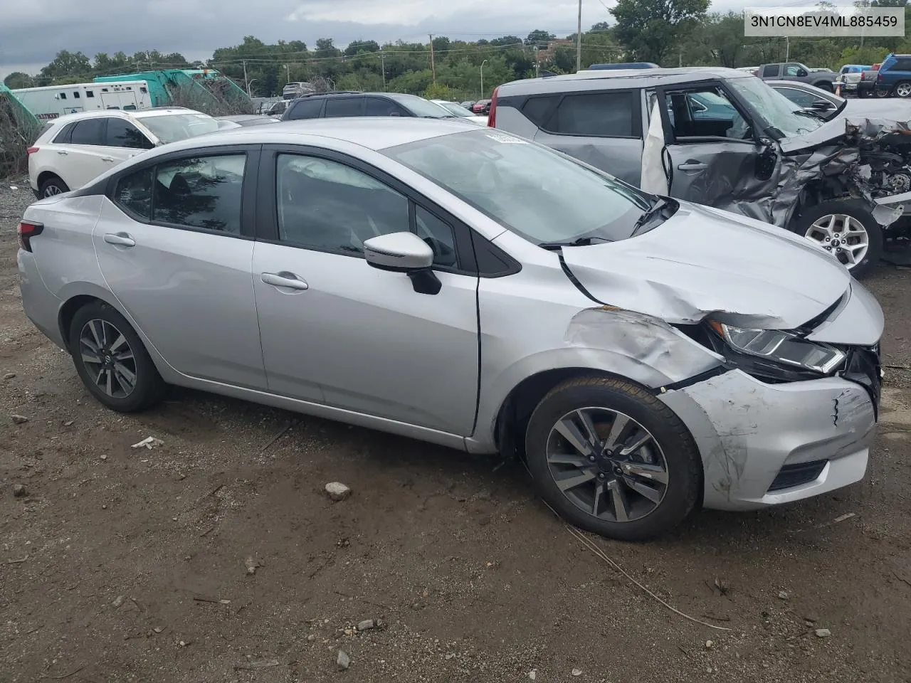 2021 Nissan Versa Sv VIN: 3N1CN8EV4ML885459 Lot: 72838784