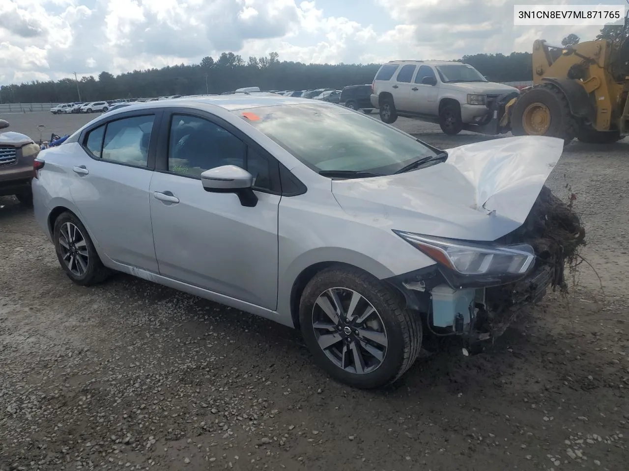 2021 Nissan Versa Sv VIN: 3N1CN8EV7ML871765 Lot: 72933534