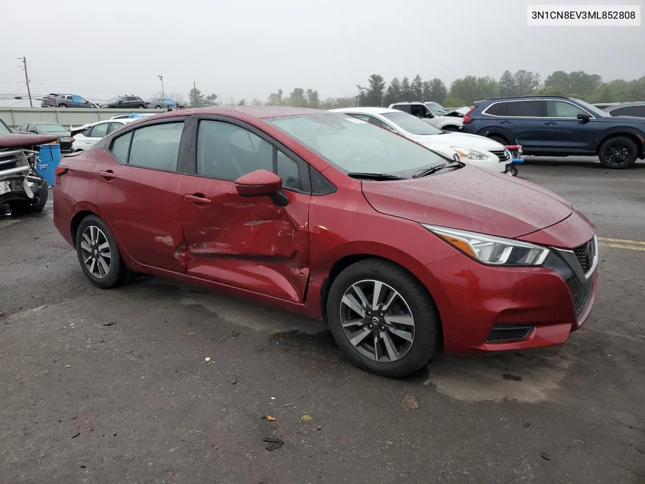 2021 Nissan Versa Sv VIN: 3N1CN8EV3ML852808 Lot: 73270874