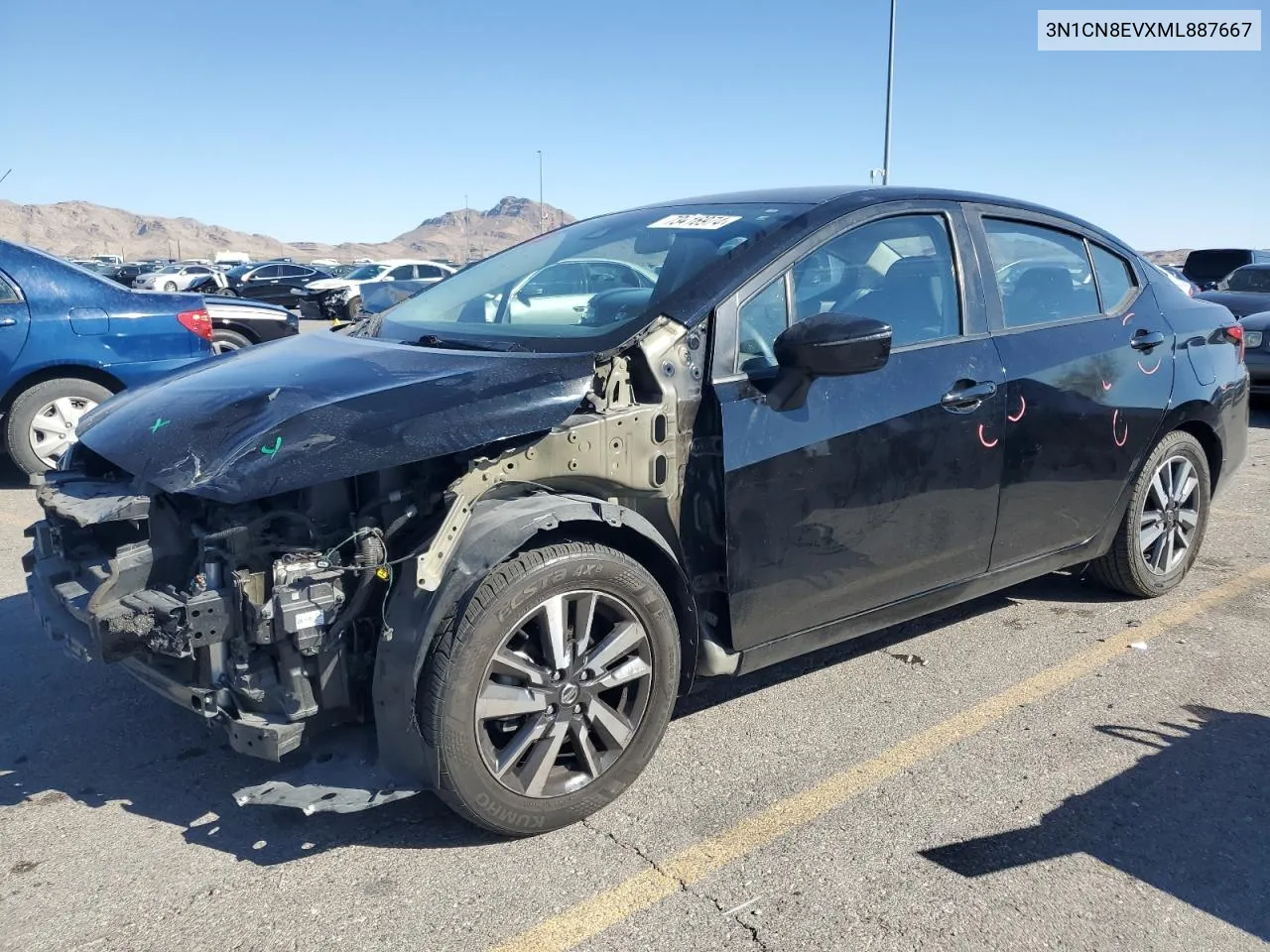 2021 Nissan Versa Sv VIN: 3N1CN8EVXML887667 Lot: 73416974