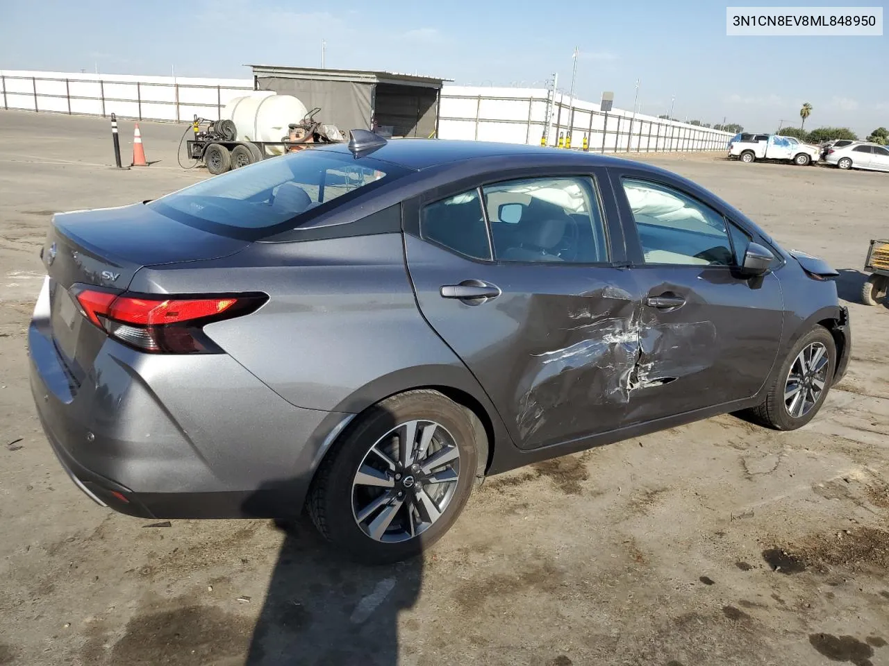 2021 Nissan Versa Sv VIN: 3N1CN8EV8ML848950 Lot: 74631124