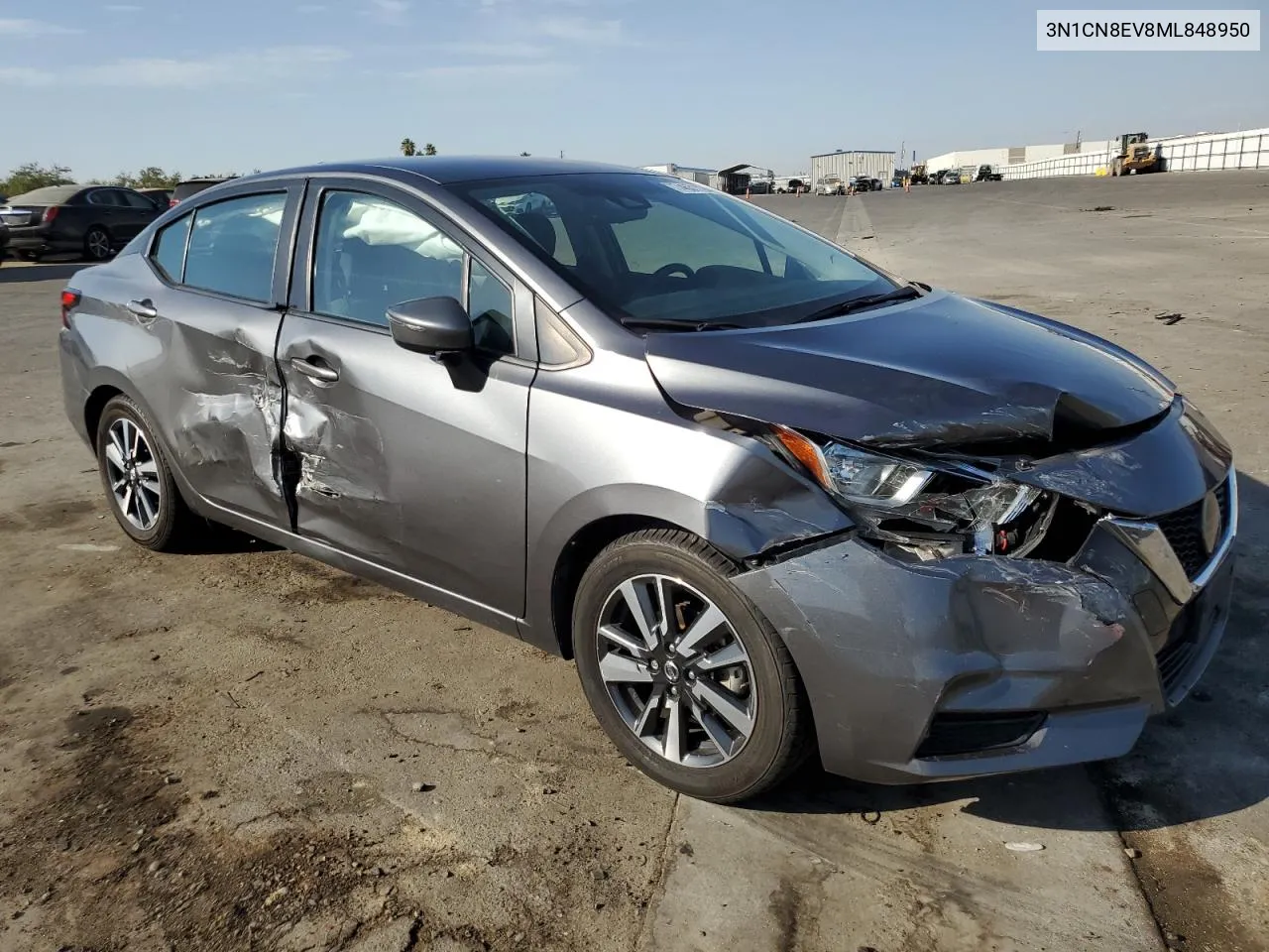 2021 Nissan Versa Sv VIN: 3N1CN8EV8ML848950 Lot: 74631124