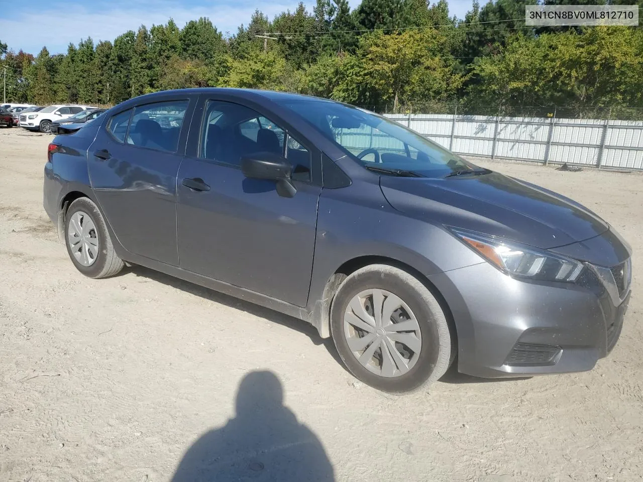 2021 Nissan Versa S VIN: 3N1CN8BV0ML812710 Lot: 75730944