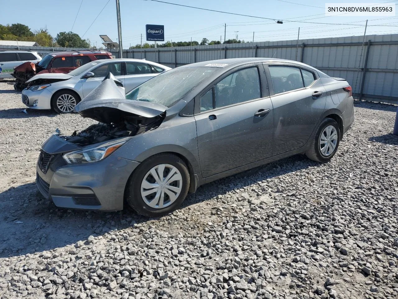 2021 Nissan Versa S VIN: 3N1CN8DV6ML855963 Lot: 75853004