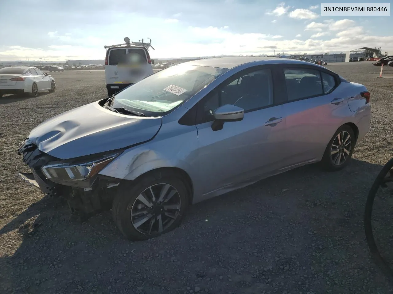 2021 Nissan Versa Sv VIN: 3N1CN8EV3ML880446 Lot: 76308464