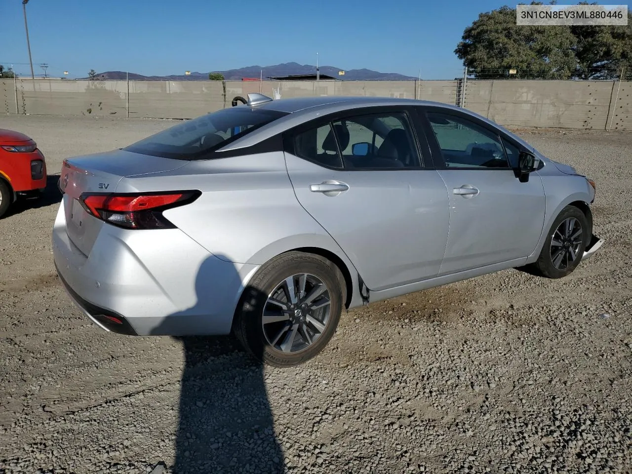 2021 Nissan Versa Sv VIN: 3N1CN8EV3ML880446 Lot: 76308464