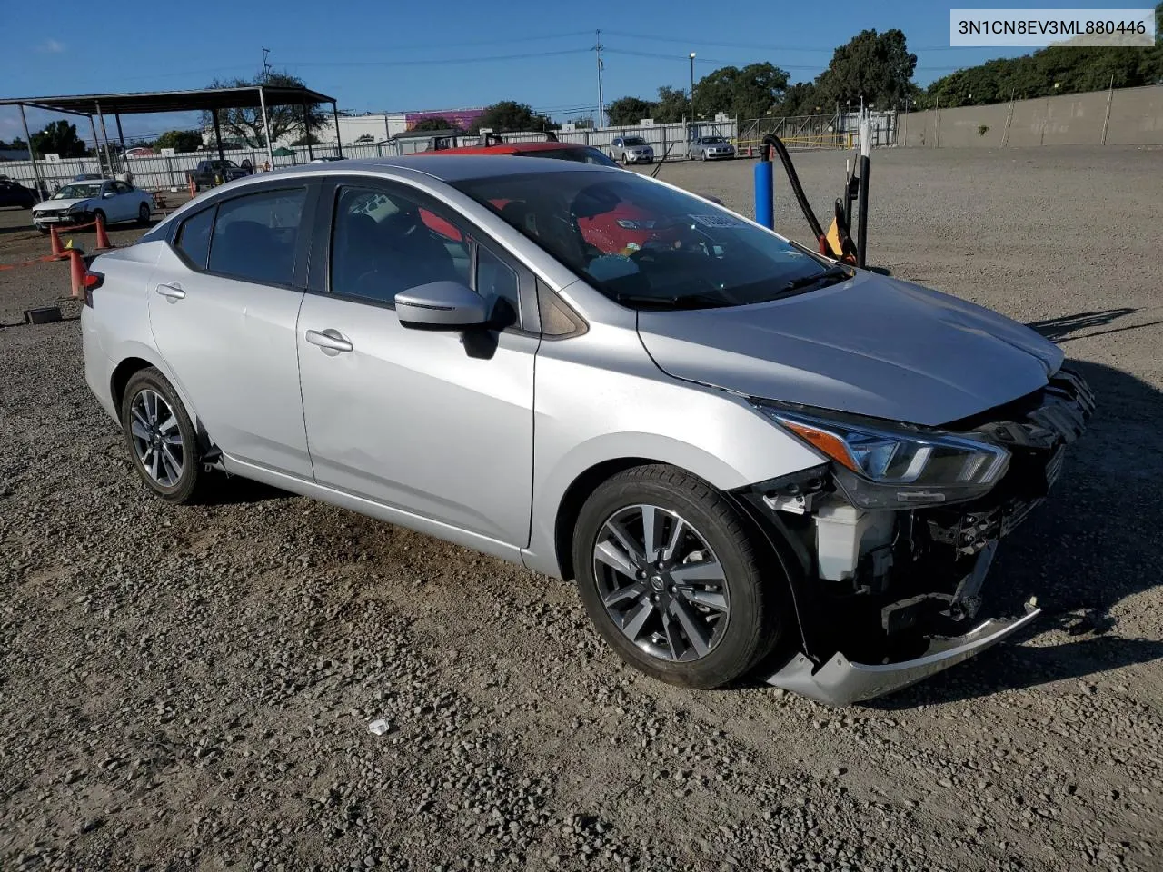 2021 Nissan Versa Sv VIN: 3N1CN8EV3ML880446 Lot: 76308464